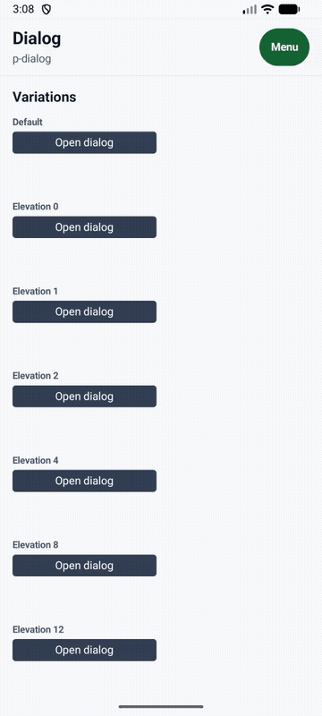 Opening and dismissing a PAM Native UI dialog